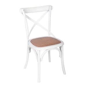 SILLA DE COMEDOR - MADERA BLANCO CRUCETA