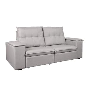 Sofá retractil c/usb ATLANTA GRIS OSCURO