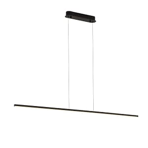 Colgante Led lineal negro 20W Dimerizable