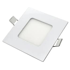 Panel LED 3W, de embutir, empotrar, cuadrado BLANCO - Frío 6500K