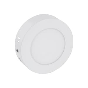 Panel LED 6W, de adosar, aplicar redondo BLANCO - Frío 6500K