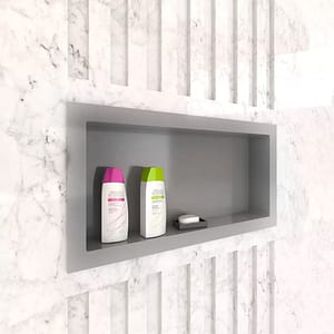 NICHO CINZA P/EMBUTIR 30X60CM PARA BAÑO METASUL