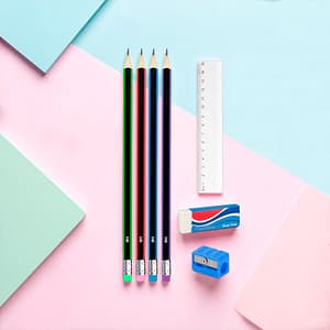 SET4LAPICES REGLA SACAPUNTA BORRADORBLISTER LH4497