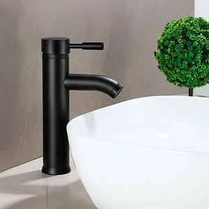 CANILLA NEGRA MONOCOMANDO 23CM ITALOMIX LH-3255