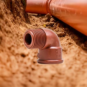 CODO 90 MACHO-HEMBRA PPL MARRON 12-012