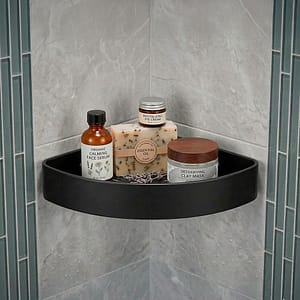 ESQUINERO TRIANGULAR P/DUCHA NEGRO LH-3278