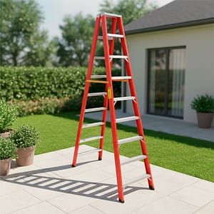 ESCALERA TIJERA 9 ESCALONES DOBLE ALUMINIO LH-1836