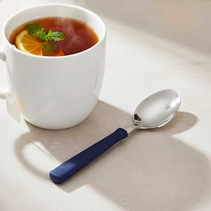 CUCHARA TE TRAMONTINA 12P NK AZUL 23167/010