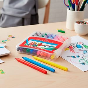 ESTUCHE MARCADORES FINOS FABER CASTELL X12 2970