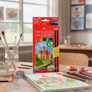 LAPICES DE COLORES X12+2 DE ESCR. FABER CASTELL