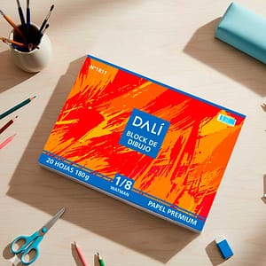 PAPEL DE DIBUJO PREMIUM 1/8W 20HOJAS DALI 3109