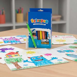 MARCADOR SYLVAPEN SUPER LAVABLE GRUESO X 10