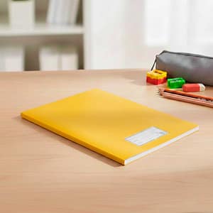 FORRO DE PVC PARA CUADERNO AMARILLO