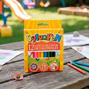 MINI LAPICES DE COLORES SYLVAPEN X 12 UDS.