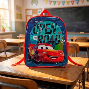 MOCHILA 30X24X20 CARS ROJO