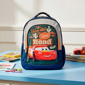 MOCHILA 40X30X14 JACQUARD CARS NEGRO