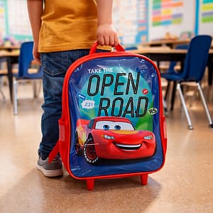 MOCHILA CARRO 30X24X20 CARS ROJO