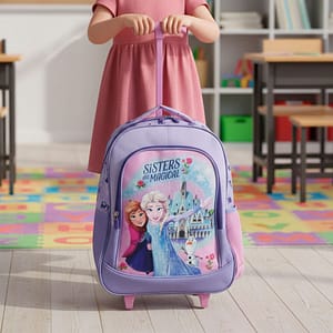 MOCHILA CARRO 40X30X14 JACQUARD FROZEN LILA