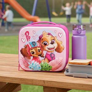 MOCHILA LUNCHERA 3D 22X22 PAW PATROL F CORAL