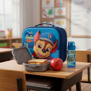 MOCHILA LUNCHERA 3D 22X22 PAW PATROL M AZUL