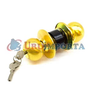 CERRADURA DE POMO DORADA WADIA EN CAJA LH-17 SG