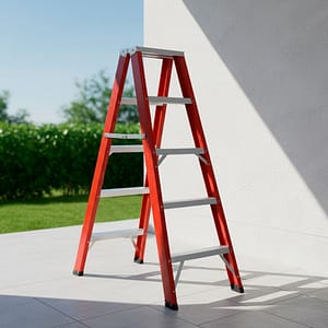 ESCALERA TIJERA 5 ESCALONES DOBLE ALUMINIO LH1832