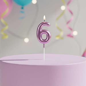 VELA DE CUMPLEAÑO NUMERO 1PZ GM-240