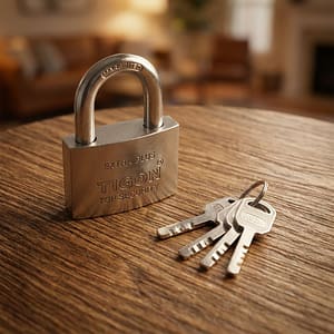 CANDADO TIGON TIPO PLATEADO 60MM LH-336