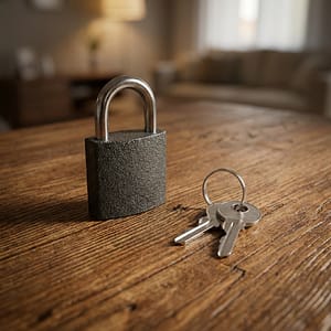 CANDADO DE HIERRO GRIS 25MM TRI-ROOM LH-1269