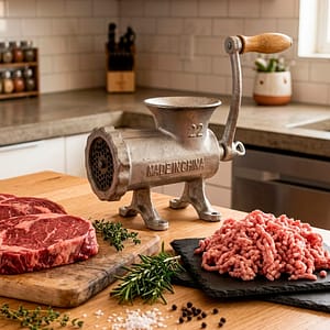 PICADOR N22 DE CARNE MANUAL METALICO LH-1889