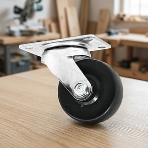 RUEDA NEGRA BASE METALICA 2″ GIRATORIA LH-565