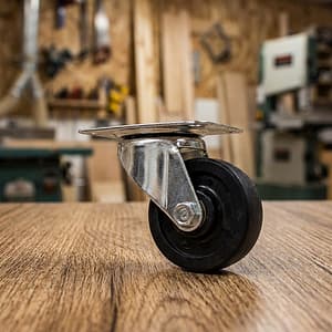 RUEDA NEGRA BASE METALICA 3″ GIRATORIA LH-567