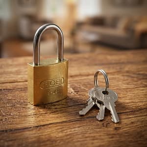 CANDADO DE BRONCE 25MM (ACERADO) LH-371