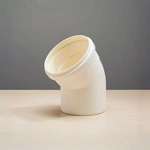 CODO 45 GRADOS 100MM BLANCO DE PVC KRONA K-614