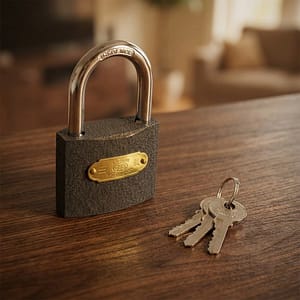 CANDADO DE HIERRO GRIS 63MM TRI-ROOM LH-1273