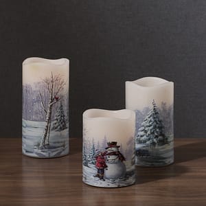 Vela Nieve Led Chica