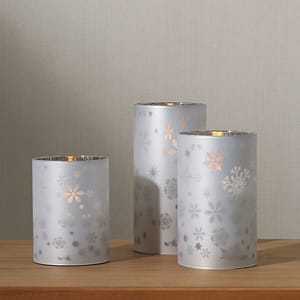 Vela Led Copo De Nieve Chica