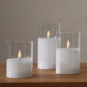 Vela Led De Vidrio