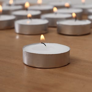 Set x25 Velitas Blancas