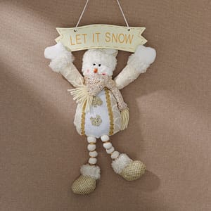 Adorno Navidad Nieve Cartel