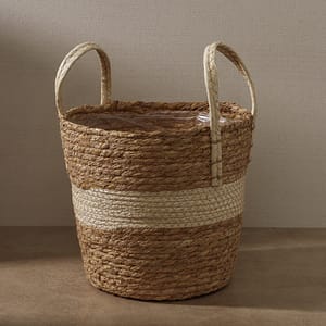 Canasto Rústico Combinado Con Asas Grande