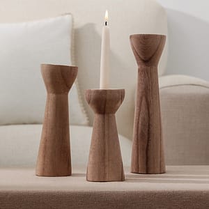 Candelabro De Madera Fino Chico