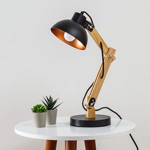 Lámpara Pie Madera Articulado