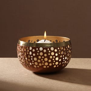 Fanal Calado De Metal Grande