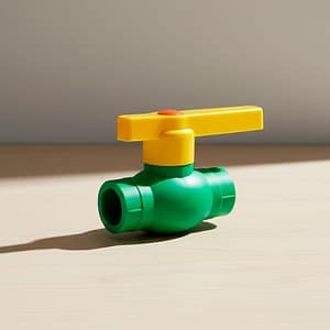 LLAVE DE PASO TERMOFUSION PLASTICA AMARILLA LH1038