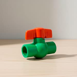 LLAVE DE PASO TERMOFUSION PLASTICA ROJA LH-1040