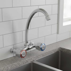 GRIFO DOBLE COMANDO 15CM PARED ITALOMIX LH-830