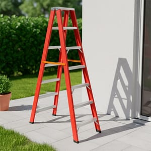 ESCALERA TIJERA 7 ESCALONES DOBLE ALUMINIO LH-1834