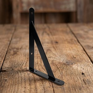 SOPORTE METALICO NEGRO 25X16 CM P/ESTANTE LH-2937