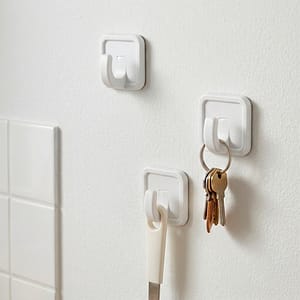 COLGADOR PLASTICO AUTOADHESIVO 16 UNIDADES LH-1215